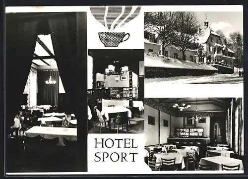 AK Dubi, Hotel Sport, restaurace, vinárna