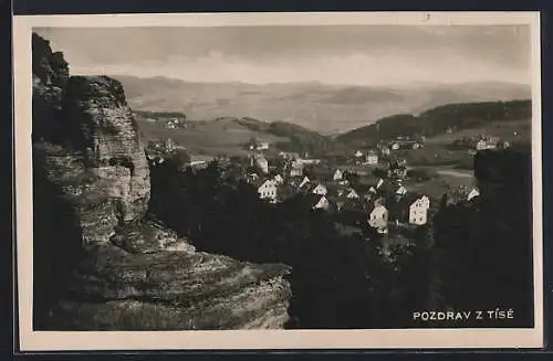 AK Tísé, Ortsansicht aus der Vogelschau