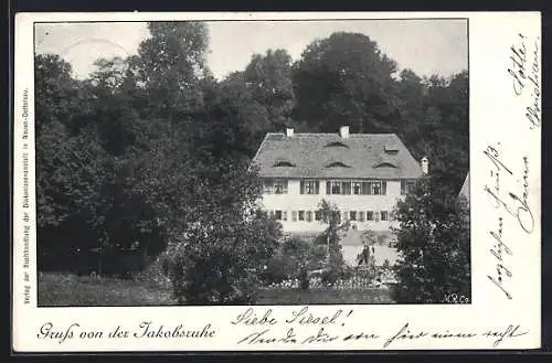 AK Jakobsruhe, Blick auf grosses Haus