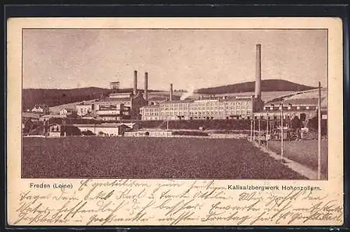 AK Freden /Leine, Blick aufs Kalisalzbergwerk Hohenzollern