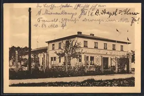 AK Köln-Dellbrück, Café-Restaurant am alten Mühlenhof, Bes. Willy Krahn