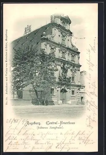 AK Augsburg, Central-Feuerhaus, früheres Zeughaus