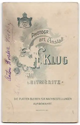 Fotografie Atelier Klug, Leitmeritz, Anton Brakel und seine Ehefrau