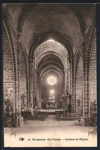 AK St-Junien /Hte-Vienne, Intérieur de l`Eglise