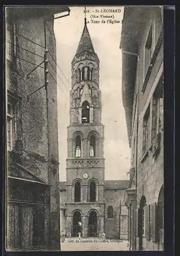 AK Saint-Léonard /Hte-Vienne, La Tour de l`Eglise