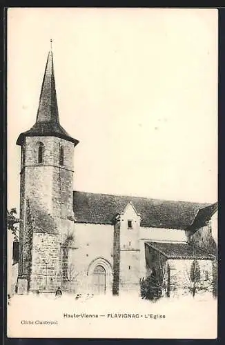 AK Flavignac /Haute-Vienne, L`Eglise