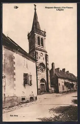 AK Magnac-Bourg /Hte-Vienne, L`Eglise