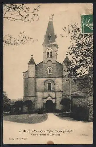 AK Aureil /Hte-Vienne, L`Eglise, Facade principale