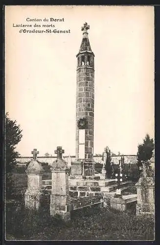 AK Oradour-St-Genest, Lanterne des morts