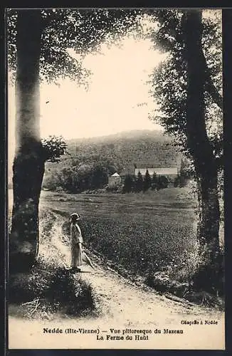 AK Nedde /Hte-Vienne, Vue pittoresque du Mazeau, La Ferme du Haut