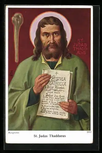 AK Portrait des Schutzpatron Heiliger Judas Thaddäus
