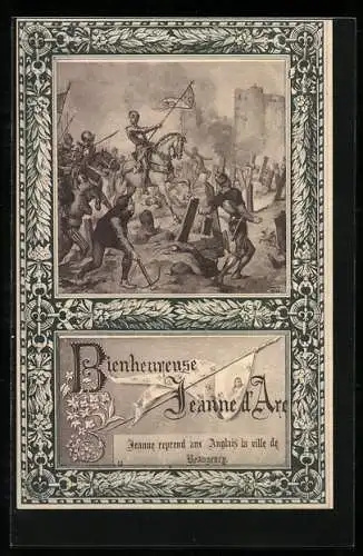 AK Johanna von Orleans siegt über die Engländer