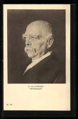 Künstler-AK Fürst Bismarck, F. von Lenbach