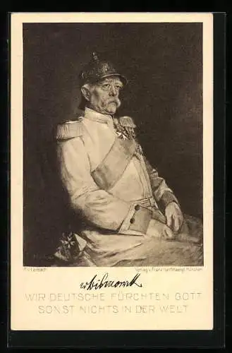 AK Otto von Bismarck in Galauniform mit Pickelhaube