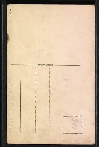 Künstler-AK Fürst Otto von Bismarck mit Hut und Gehstock