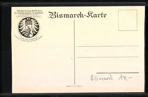 Künstler-AK Fürst Bismarck am 80. Geburtstag