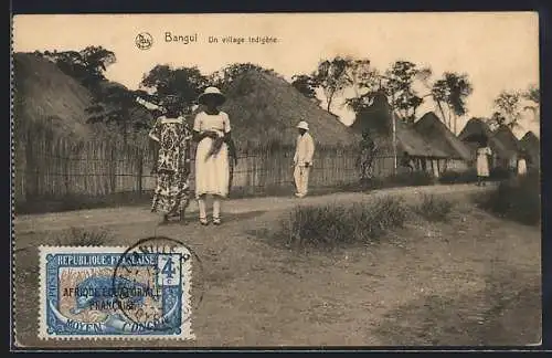 AK Bangui, Un village indigène