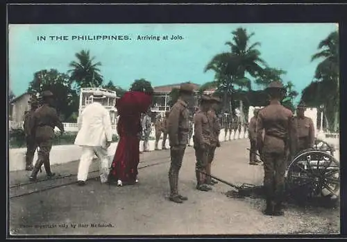 AK Jolo, Secretary Taft and Miss Alice Roosevelt arrive on the island