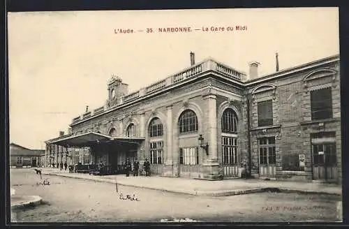 AK Narbonne, la gare du Midi