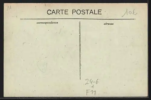 AK Narbonne, Le Cyclone du 1920, La Terrasse du Musée