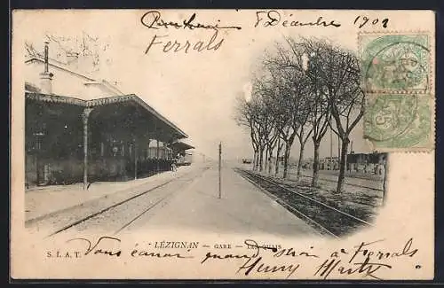 AK Lézignan, Gare, les quais