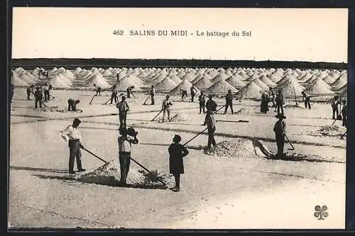 AK Midi, Salins, Le battage du Sel, Salzgewinnung