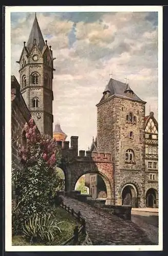 AK Eisenach, Nicolai-Tor am Karlsplatz