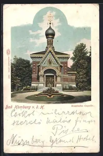 AK Bad Homburg v. d. H., Russische Kapelle mit Anlage