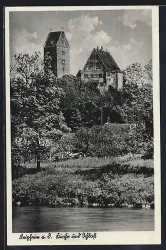 AK Leipheim a. D., Kirche und Schloss