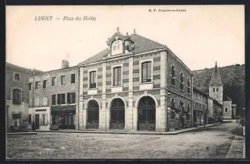 AK Lugny, Place des Halles