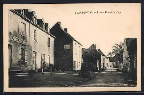 AK Beaubery, Rue de la Gare