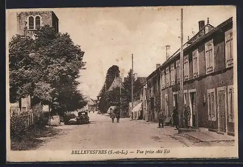 AK Bellevesvres, Vue prise côté Est