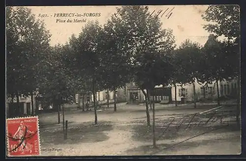 AK Perrecy-les-Forges, Place du Marché