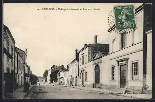 AK Louhans, Collège de Garcons et Rue des Bordes