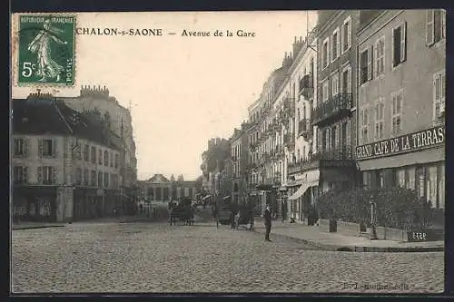 AK Chalon-s-Saone, Avenue de la Gare