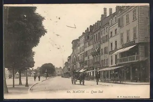 AK Macon /Saone-et-Loire, Quai Sud
