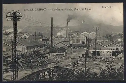 AK Le Creusot, Services auxiliaires, Presses et Pilons