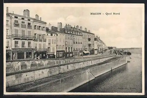 AK Macon /Saone-et-Loire, Quai Nord