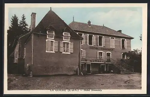 AK La Guiche /Saone-et-Loire, Hotel Dussably
