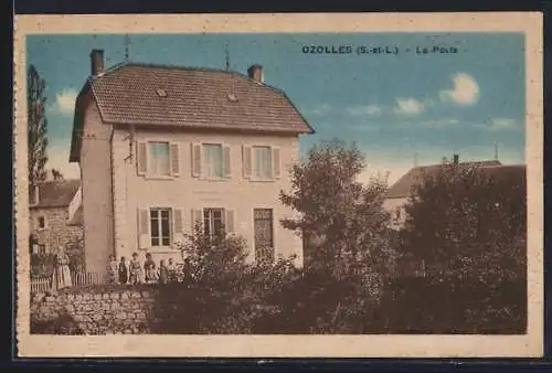 AK Ozolles /Saone-et-Loire, La Poste