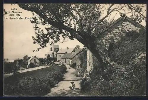 AK Urchon /Morvan, Le chemin des Roches