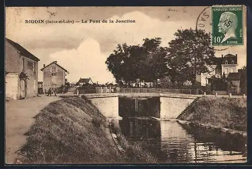 AK Digoin /Saone-et-Loire, Le Pont de la Jonction