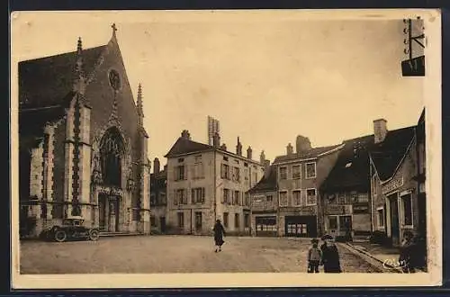 AK Louhans /Saone-et-Loire, Place de l`Eglise