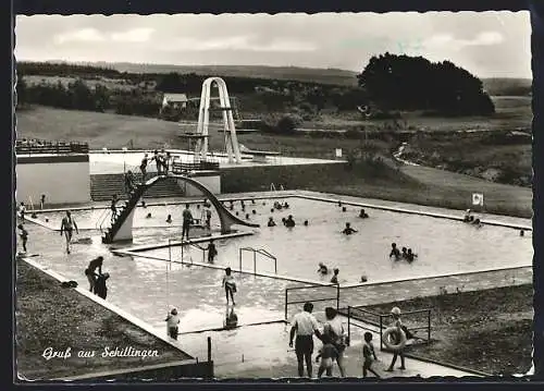 AK Schillingen, Freibad mit Rutsche