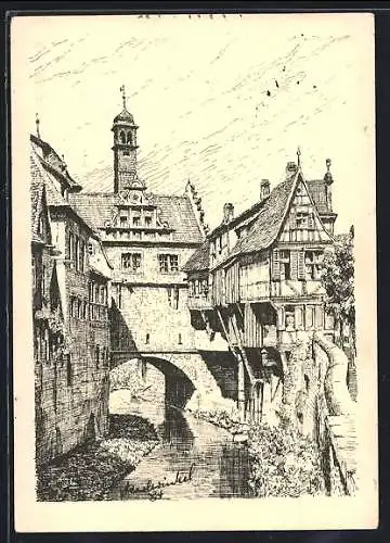 AK Marktbreit, Partie am alten Rathaus