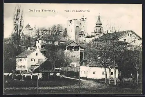 AK Tittmoning, Häuserpartie am Laufener Tor
