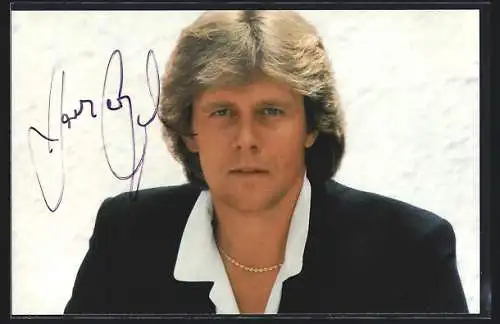 AK Porträt des Sängers Howard Carpendale, mit Autograph