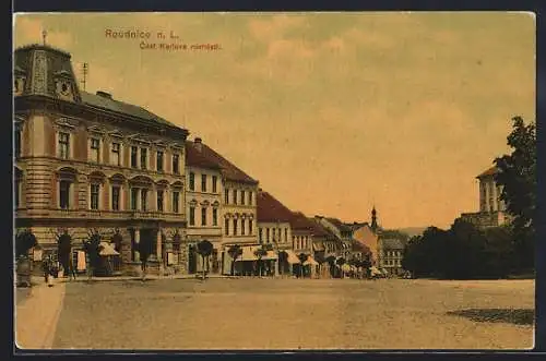 AK Roudnice n. L., Cást Karlova námesti
