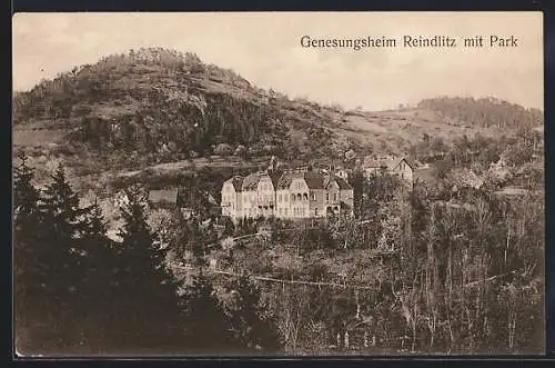 AK Reindlitz, Blick auf das Genesungsheim mit Park