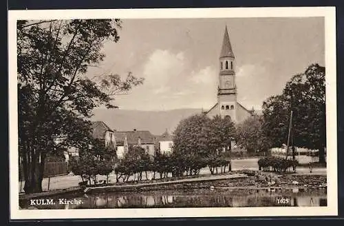 AK Kulm, Kirche und Weiher